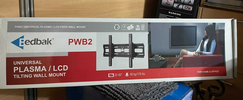 Edbak Uniwersalny uchwyt ścienny do ekranów 32-60'' / 80 kg
