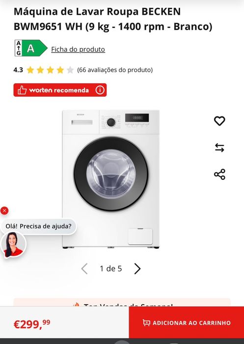 Televisor e maquina de lavar roupa