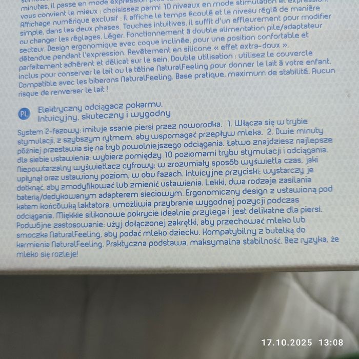 Elektryczny odciągacz pokarmu Chicco