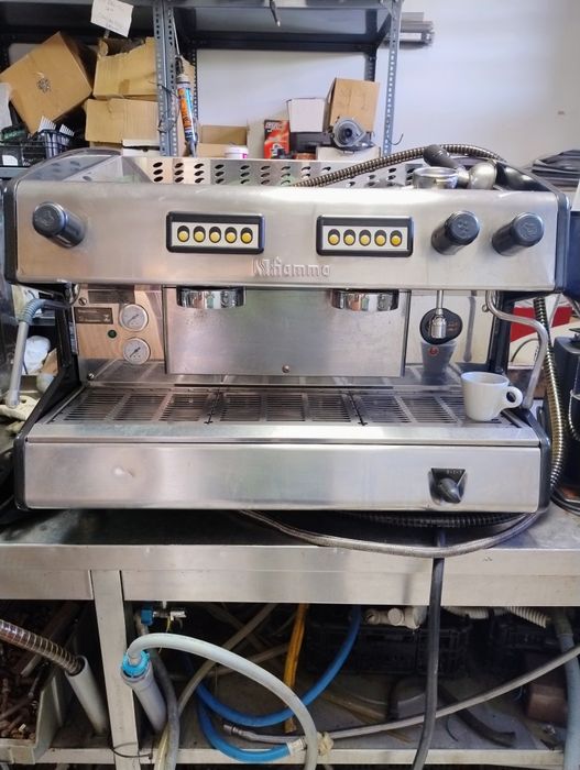 Máquina de café e moinho