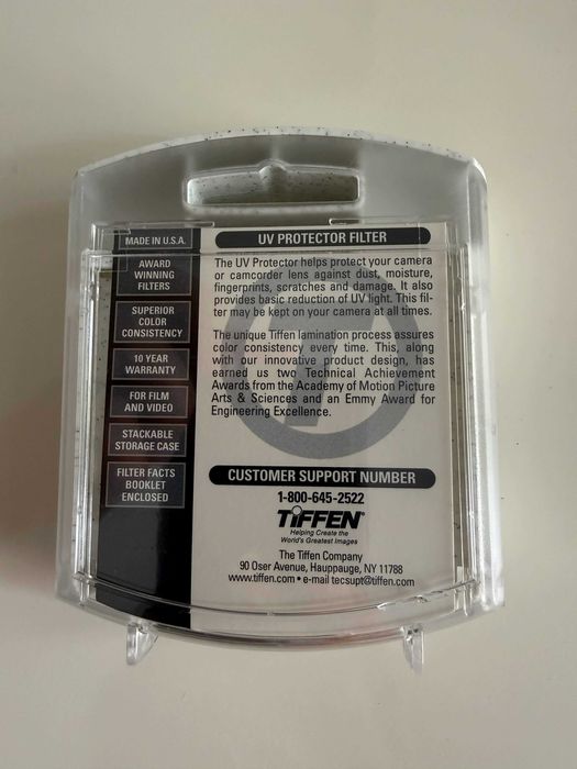 Filtro UV Tiffen 37mm - NOVO (NOS)