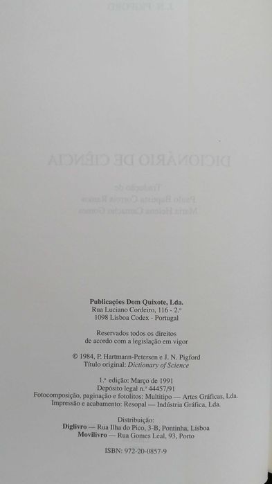 Livros cientificos
