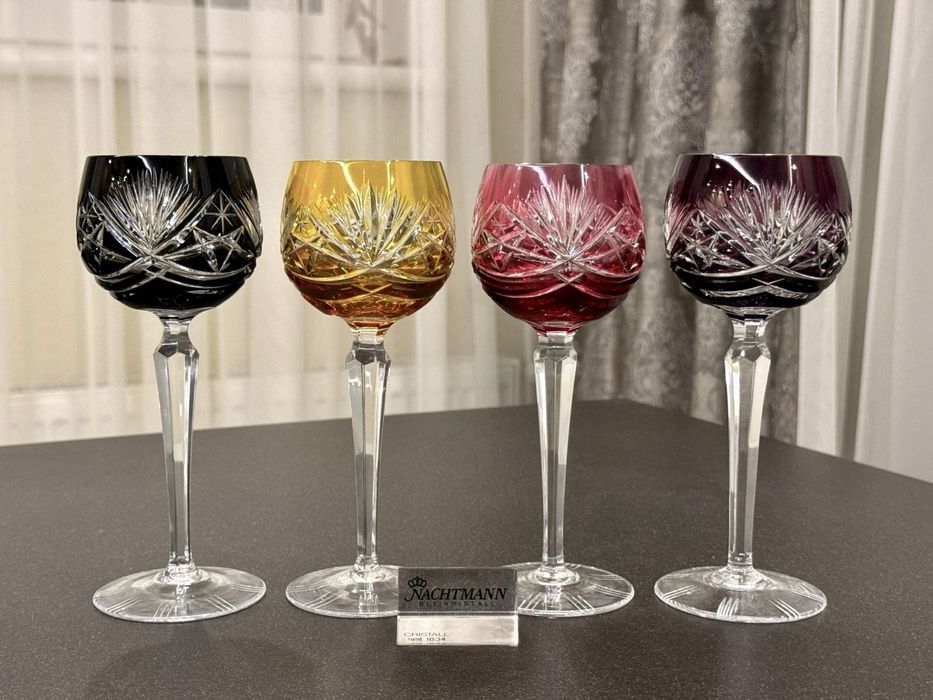 Хрустальные фужеры для вина Nachtmann серия 124 GDR Германия