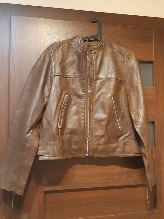 Skorzana kurtka M nowa