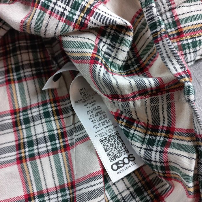 Koszula ASOS L • Bawełna • Krata
