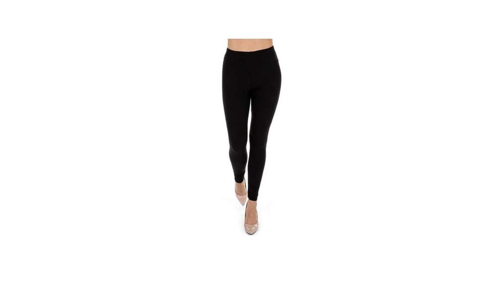 40 LABEL BE LEGGINSY damskie Nowe czarne 78cm