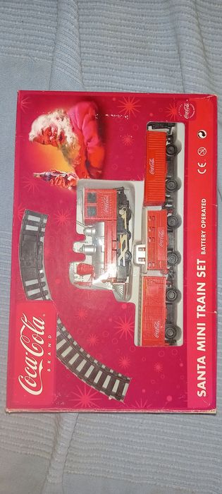 Comboio miniatura da Coca-Cola