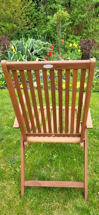 Krzesła drewniane ogrodowe na taras