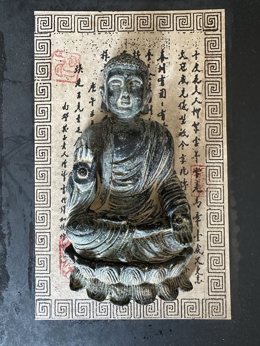 Quadro Decorativo Busto / Figuras de Buda – Estilo Oriental (33x55 cm)