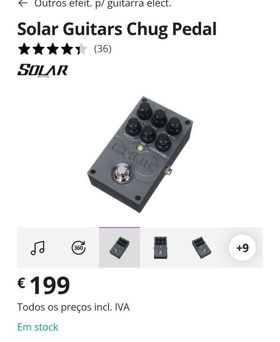 Chug solar pedal