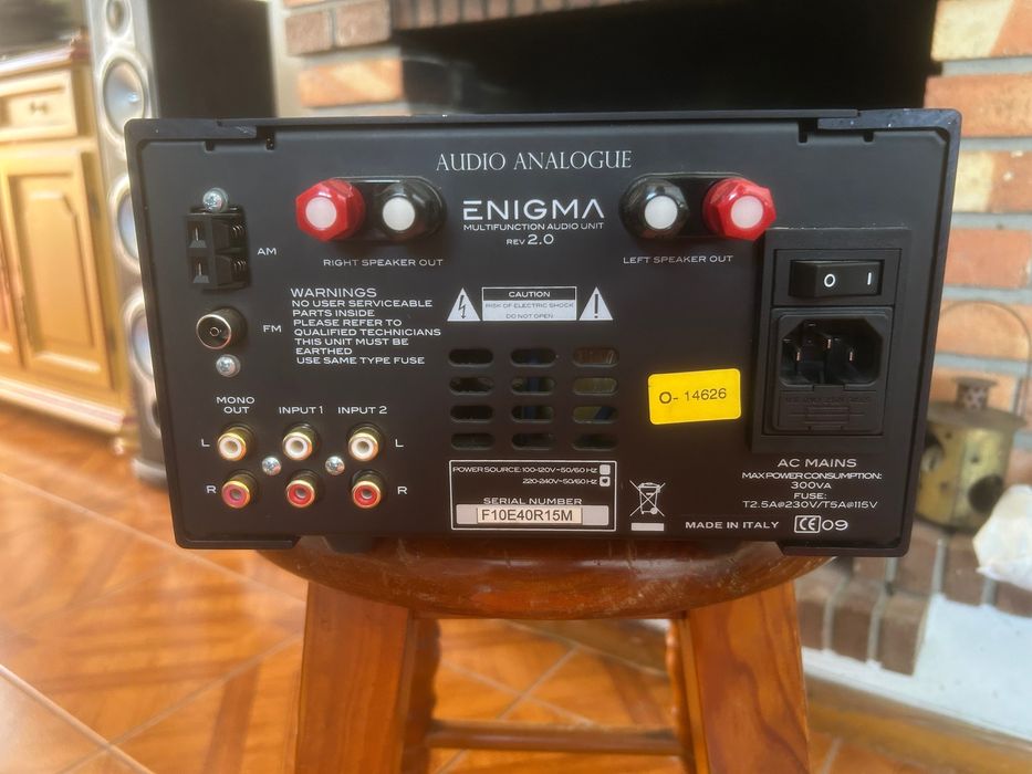 Audio Analogue Enigma REV 2.0 - Sistema Hi-Fi Híbrido (Válvulas) - Como Novo