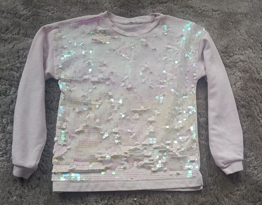 Bluza z cekinami r. 134/140