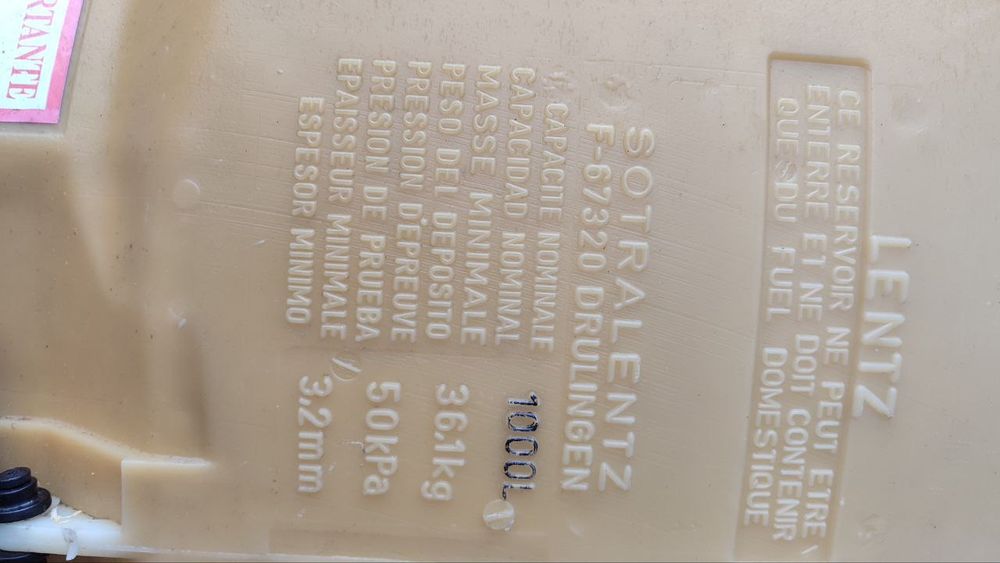 Reservatório gasóleo aquecimento