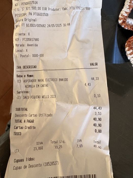 Aspirador nasal braun