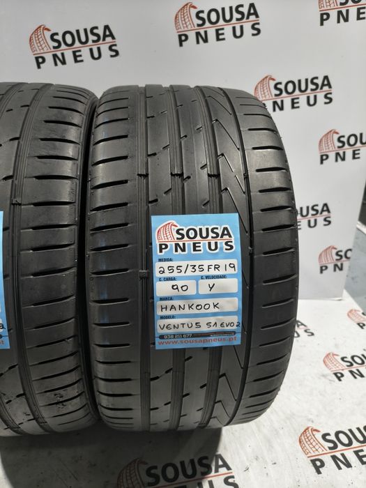 2 pneus semi novos 255-35R19 Hankook - Oferta dos portes