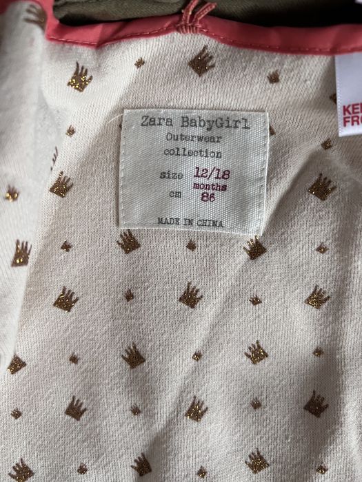 Kurtka parka ZARA r. 86