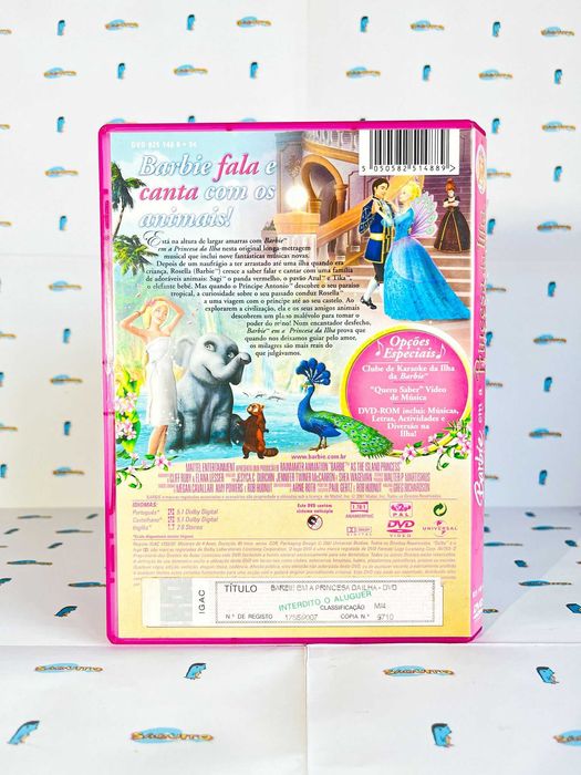 DVD Barbie em A Princesa da Ilha