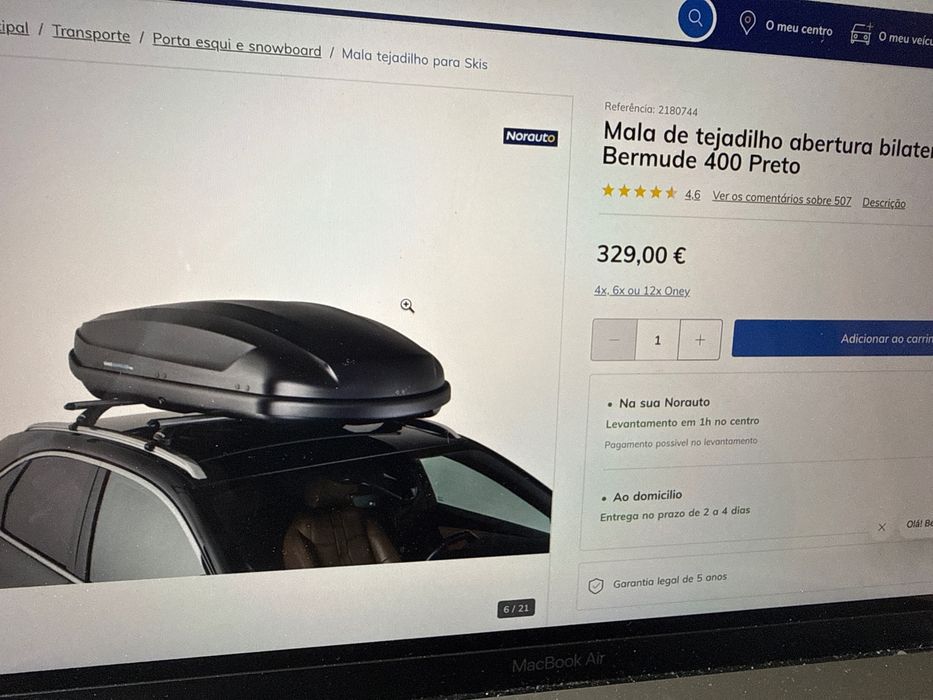 Mala de tejadilho 400