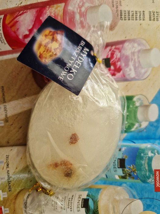 Mydelko bursztynowe nowe na  prezent