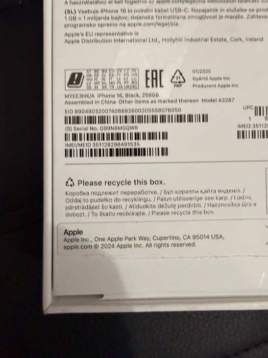 jak NOWY iPhone 16 5G 256GB kondycja 100% - Ascom ul Klasztorna