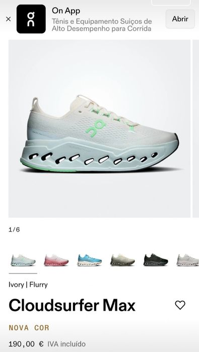 Tenis de corrida on cloudsurfer max