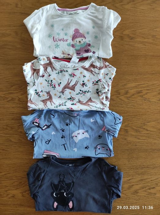 Bluzki z długim rękawem dla dziewczynki 104