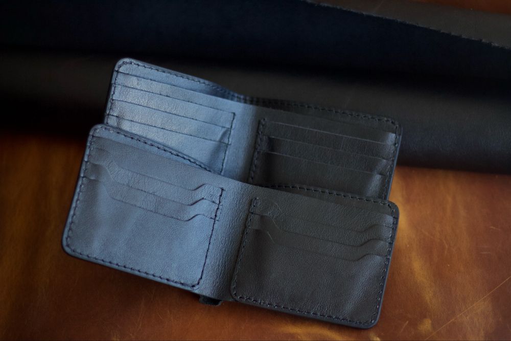 Гаманець чоловічий шкіряний ручної роботи кошелек мужской кожа