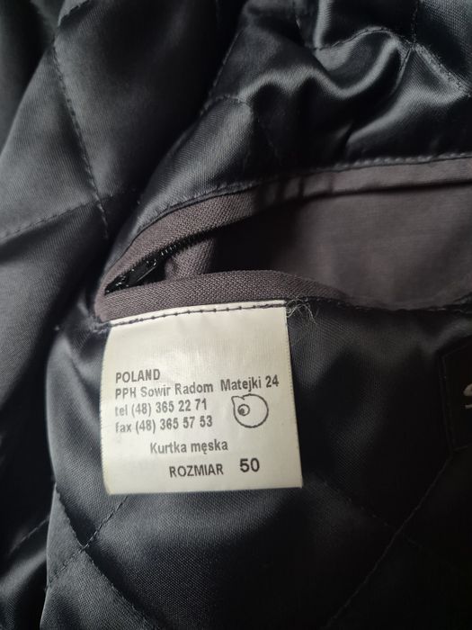 Męski krótki płaszcz marki SOWIR rozm. 50