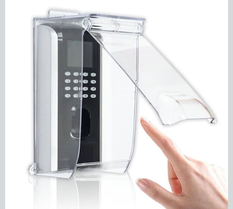 Przezroczysta klapka na dzwonek do drzwi, ochrona przed deszczem