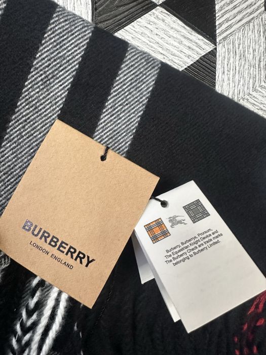 ! НОВІ ! Шарфи Burberry, чорний колір, барбери шарф, бурбері, шарф чол