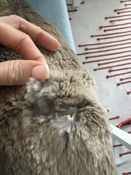 Шуба натуральна на молніі