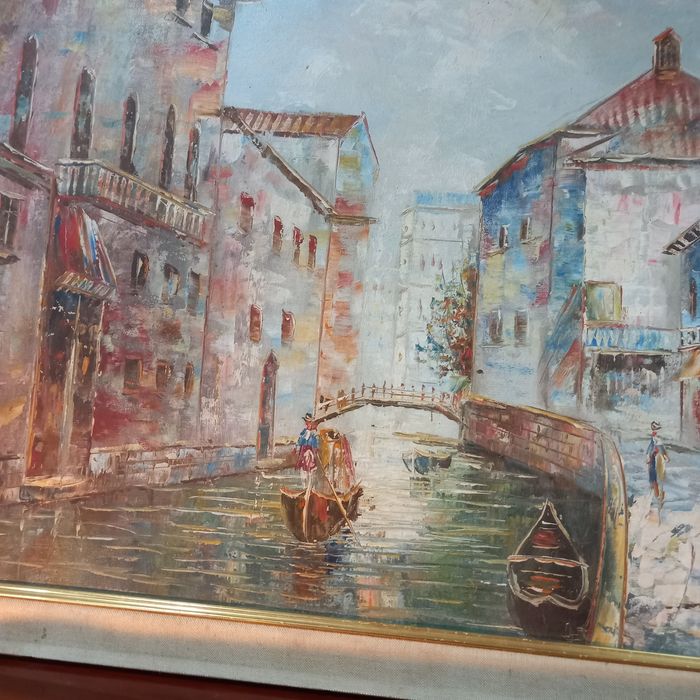 Vista de Veneza óleo sobre tela