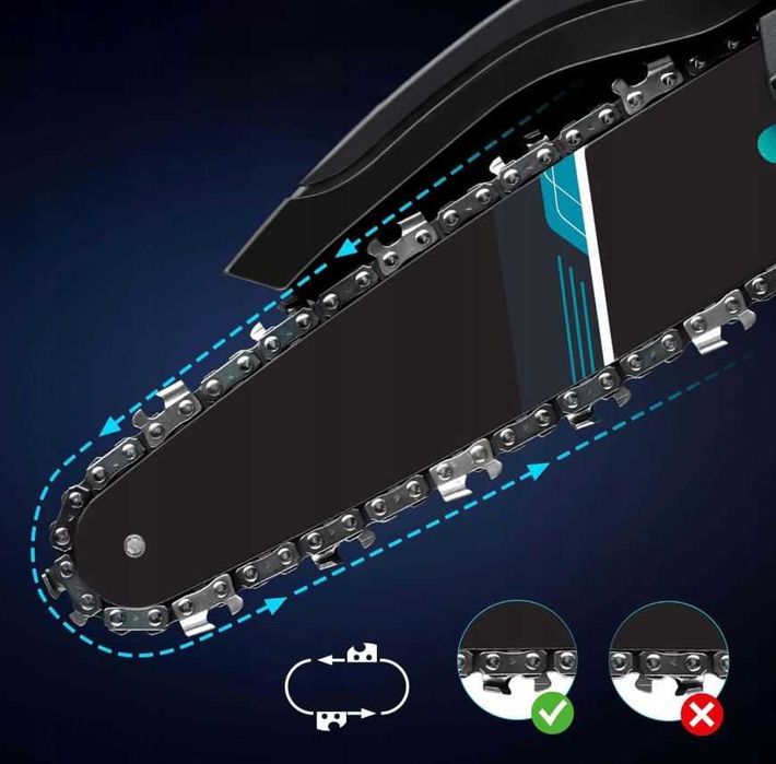 Piła Elektryczna 6 Cali 40000RPM Mini Piła Łańcuchowa do Ogrodu