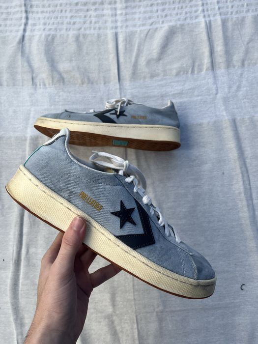 Converse retrô azul claro de cano baixo Tamanho 43