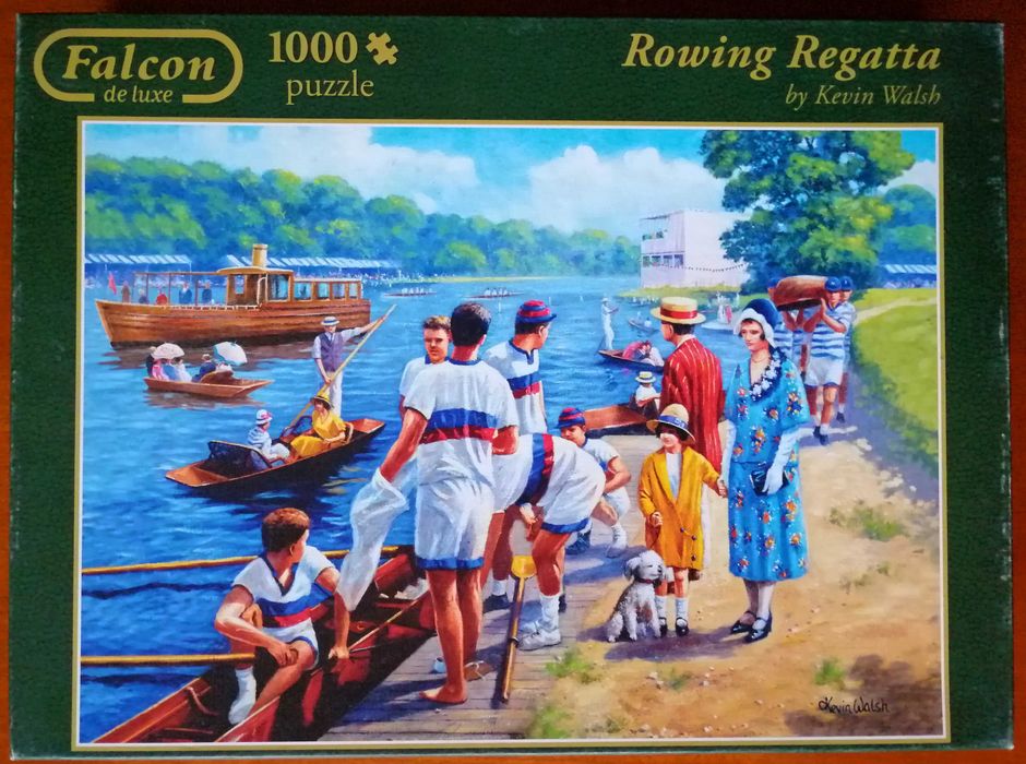 Puzzle FALCON de luxe 1000 - Rowing Regatta by Kevin Walsh kompletne