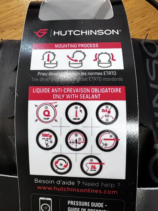 Hutchinson Pneu de MTB Kraken SideSkin Tubeless 29” x 2.30 - NOVO