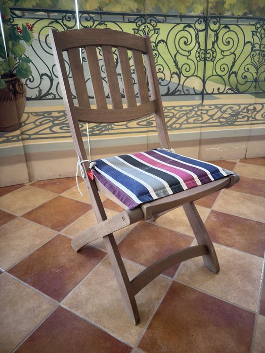 Cadeiras Dobráveis em Madeira para Jardim/Varanda