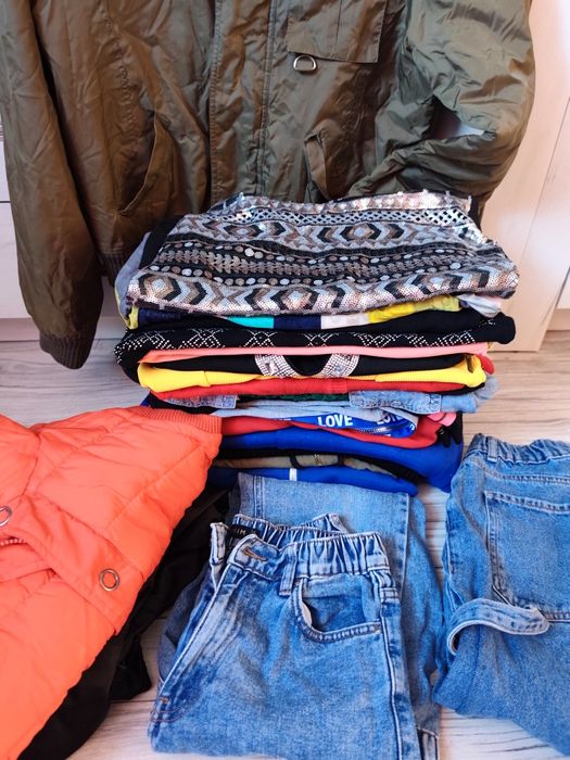 Mega paka damskich ubrań S M