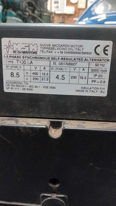 Gerador Trifasico 8.5 KVA