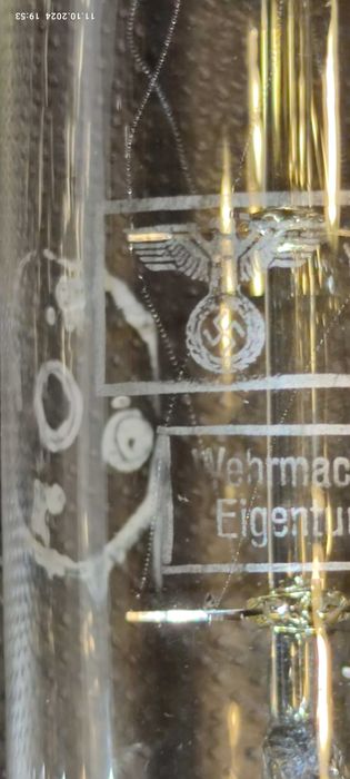 Lampa elektronowa Philips Miniwatt C3 2E6 Wehrmacht Eigentum