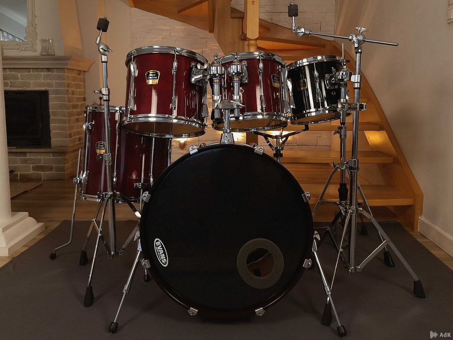 Perkusja Yamaha Stage Custom Advantage | 1 właściciel | Pokrowce | + 10” TOM | Tama HP200P NOWA