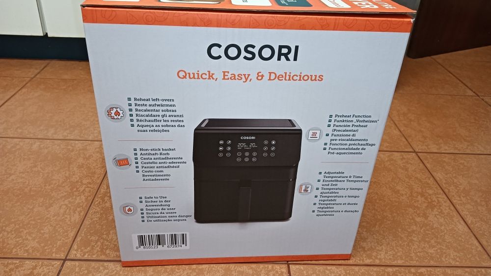 Air Fryer Cosori 6,2 L NOVA, NUNCA USADA