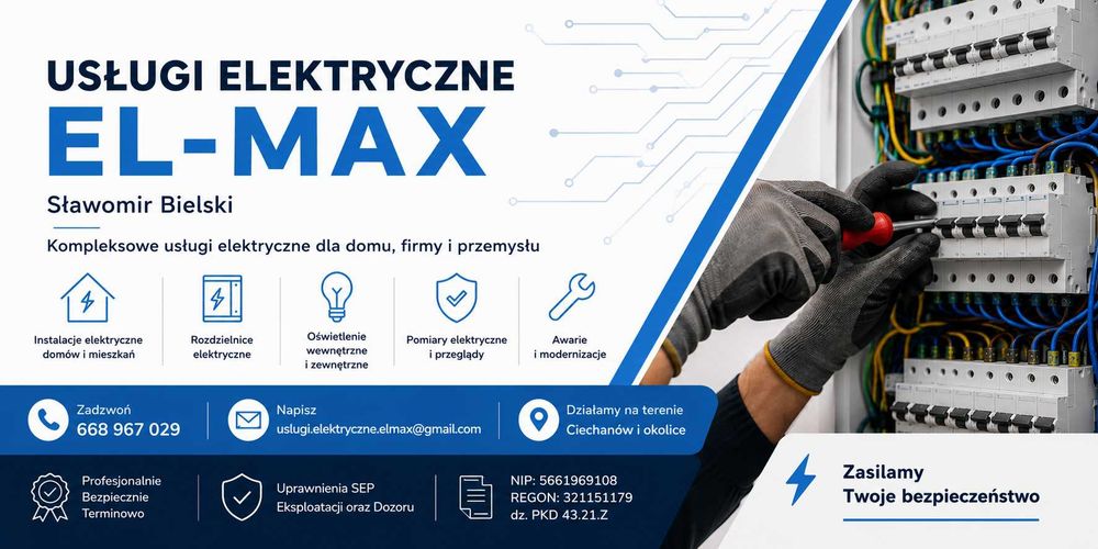 Pomiary Elektryczne Ciechanów i okolice | Odbiory budynków, Przeglądy 5-letnie | Uprawnienia SEP