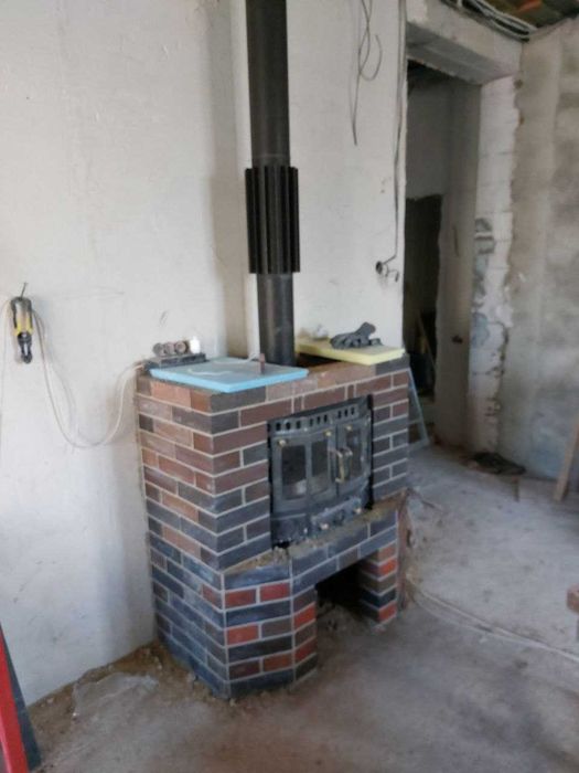 Кладка, фундамент, кровля, установка систем отопления,