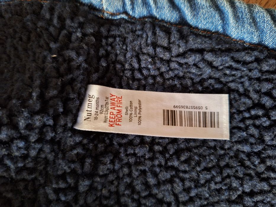 Jeansowa przejściowa kurtka 92 Nutmeg