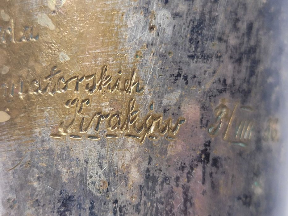 Stary przedwojenny puchar Kraków 1936