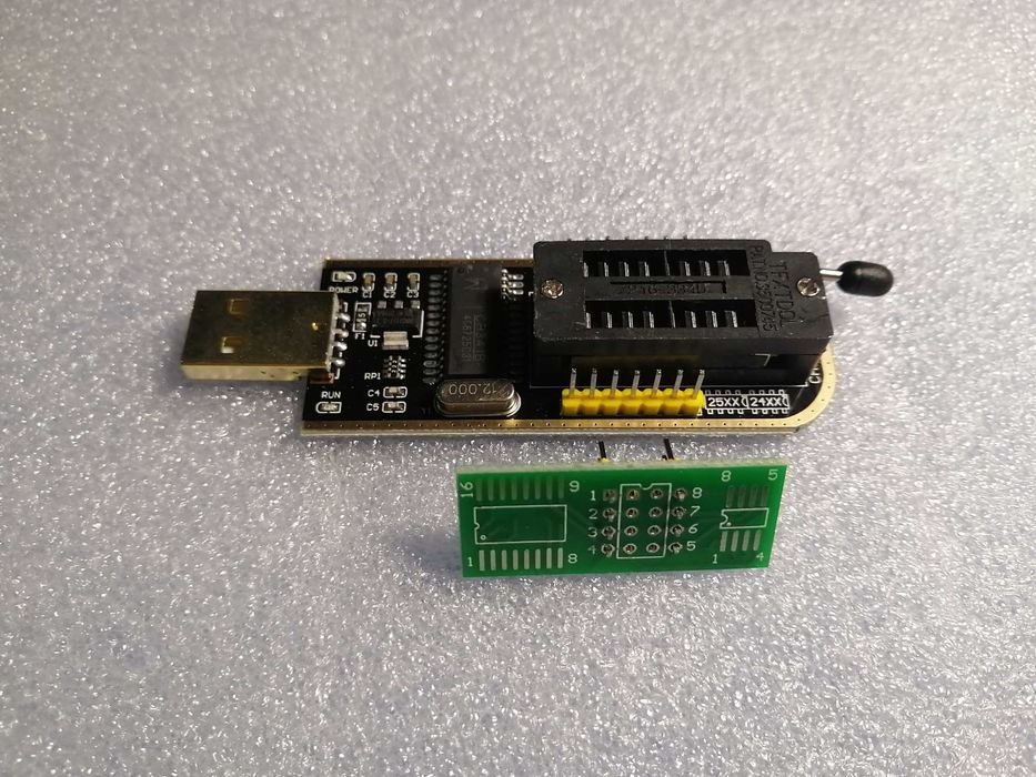 Программатор CH341A USB +Прищіпка