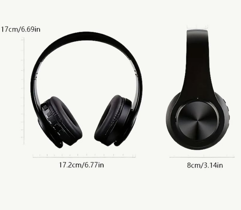 Нові бездротові навушники чорні складні