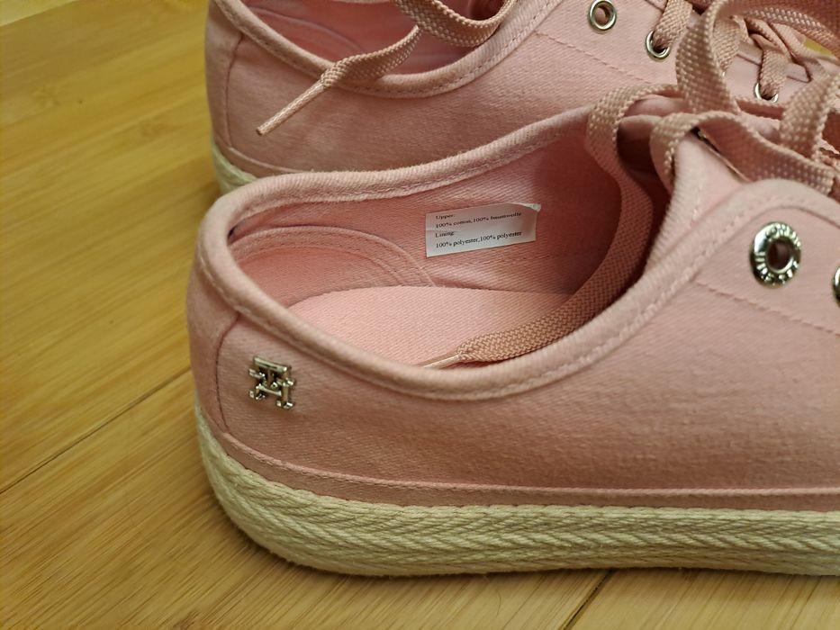Tommy Hilfiger tenisowki espadryle różowe r.39 nowe