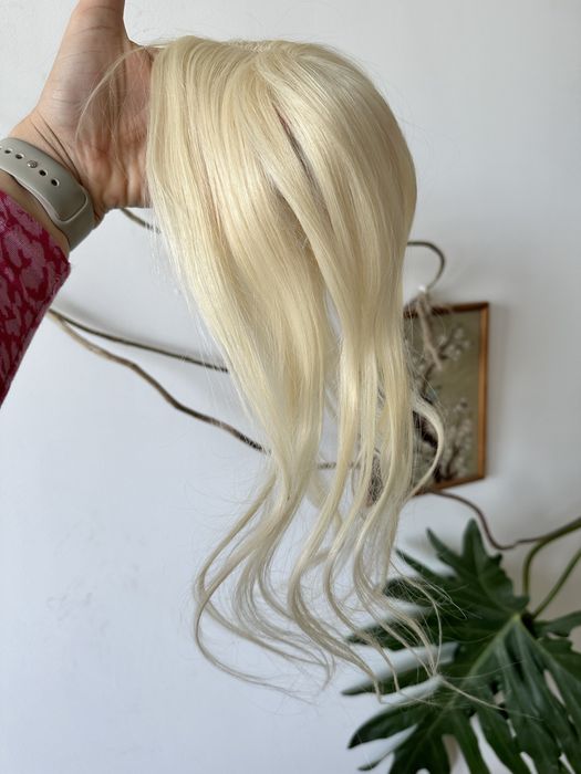 Bardzo dlugi topper platyna wlosy naturalne